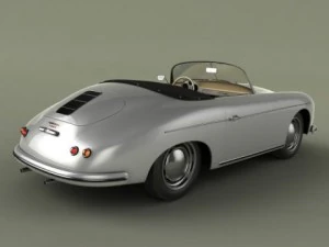 porsche 356a speedster 1957 3D Model