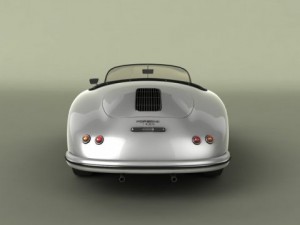 porsche 356a speedster 1957 3D मॉडल