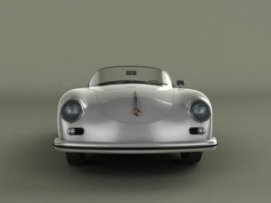 porsche 356a speedster 1957 3D मॉडल