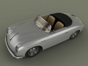 porsche 356a speedster 1957 3D मॉडल