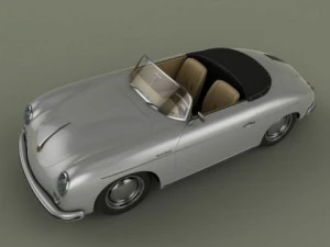 porsche 356a speedster 1957 3D Model