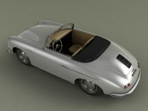 porsche 356a speedster 1957 3D मॉडल