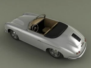 porsche 356a speedster 1957 3D Model