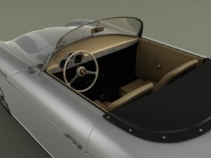 porsche 356a speedster 1957 3D मॉडल