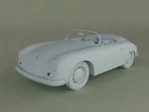 porsche 356a speedster 1957 3D Model