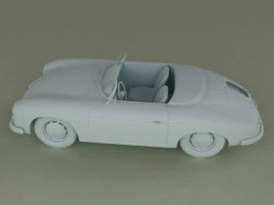 porsche 356a speedster 1957 3D Model