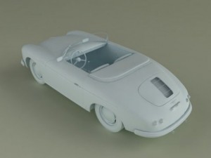 porsche 356a speedster 1957 3D मॉडल