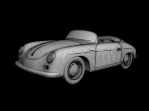 porsche 356a speedster 1957 3D मॉडल