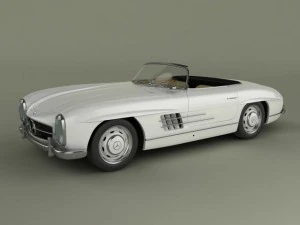 mercedesbenz 300sl convertible 3D Model