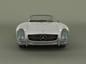 mercedesbenz 300sl convertible 3D 模型