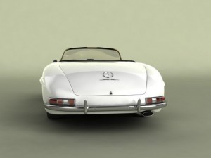mercedesbenz 300sl convertible 3D 模型