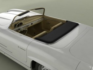 mercedesbenz 300sl convertible 3D 模型