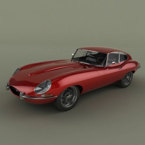 jaguar e type coupe 3D 모델 .c4d .max .obj .3ds .fbx .stl .blend 