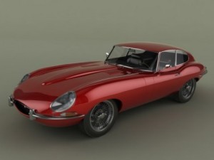 jaguar e type coupe 3D Model