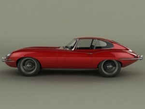 jaguar e type coupe 3D 모델