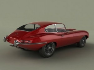 jaguar e type coupe 3D 모델