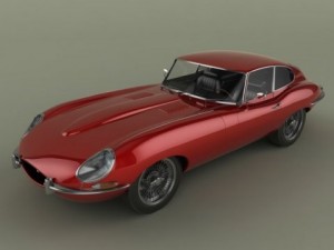 jaguar e type coupe 3D 모델