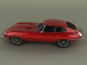 jaguar e type coupe 3D 모델