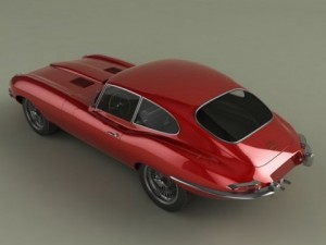 jaguar e type coupe 3D 모델