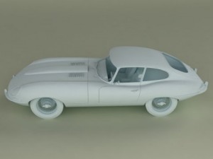 jaguar e type coupe 3D 모델
