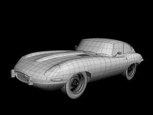 jaguar e type coupe 3D 모델