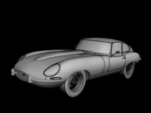 jaguar e type coupe 3D 모델