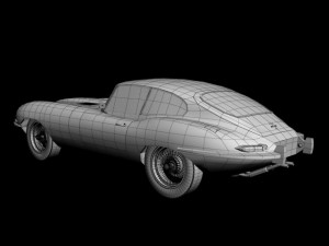 jaguar e type coupe 3D 모델