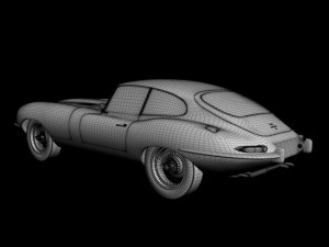 jaguar e type coupe 3D 모델