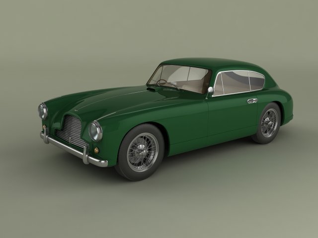 aston martin db24 mk1 Model 3D .c4d .max .obj .3ds .fbx .stl .blend 