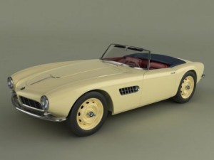 bmw 507 roadster Model 3D