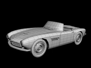 bmw 507 roadster 3D Model