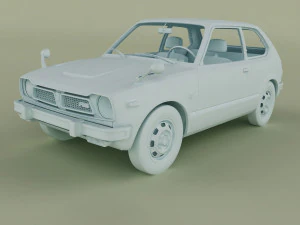 Honda Civic RS 3D Model