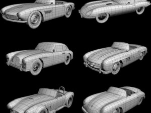 classic cars collection pt2 3D Модель