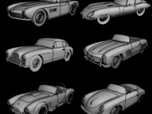 classic cars collection pt2 3D Модель