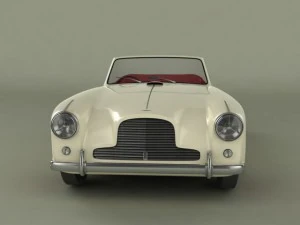aston martin db24 mk1 drophead cabrio 3D Model