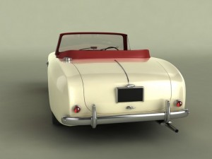 aston martin db24 mk1 drophead cabrio 3D मॉडल