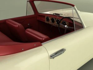 aston martin db24 mk1 drophead cabrio 3D Model