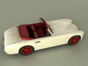 aston martin db24 mk1 drophead cabrio 3D मॉडल