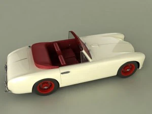 aston martin db24 mk1 drophead cabrio 3D Model