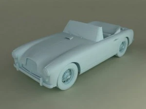 aston martin db24 mk1 drophead cabrio 3D Model