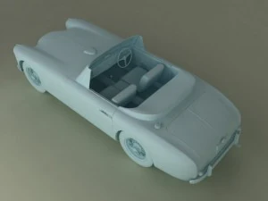 aston martin db24 mk1 drophead cabrio 3D Model