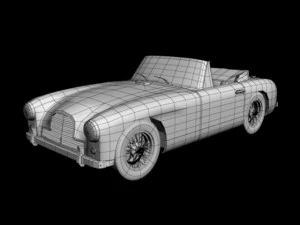 aston martin db24 mk1 drophead cabrio 3D Model