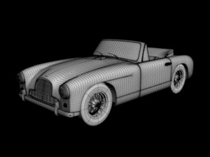 aston martin db24 mk1 drophead cabrio 3D मॉडल