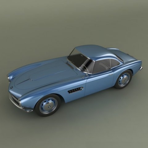 bmw 507 coupe 3D Model .c4d .max .obj .3ds .fbx .stl .blend 
