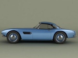 bmw 507 coupe 3D Model