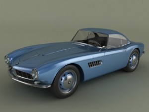 bmw 507 coupe 3D Model