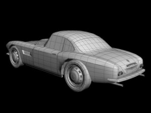 bmw 507 coupe 3D Model