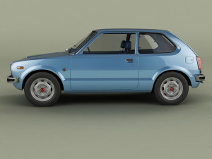 Honda Civic 3-door 3D Модель
