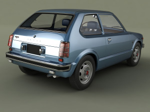 Honda Civic 3-door 3D Модель
