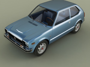 Honda Civic 3-door 3D Модель